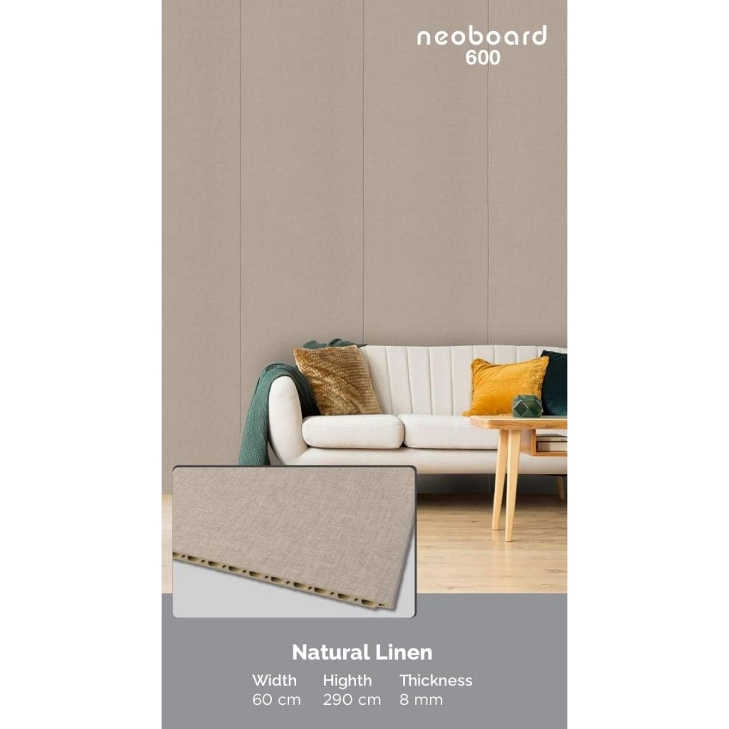 Jual NEOBOARD 600 / Wallboard WPC Kayu | Panel Dinding ukuran 60 cm x ...