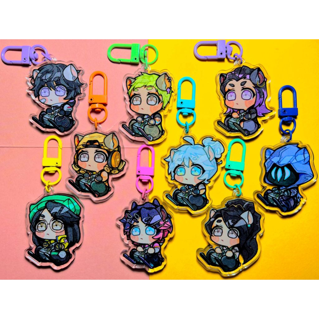 Jual Valorant Hamster Buddies || ValoRAT Keychain ;;Batch 2 [JETT, RAZE ...