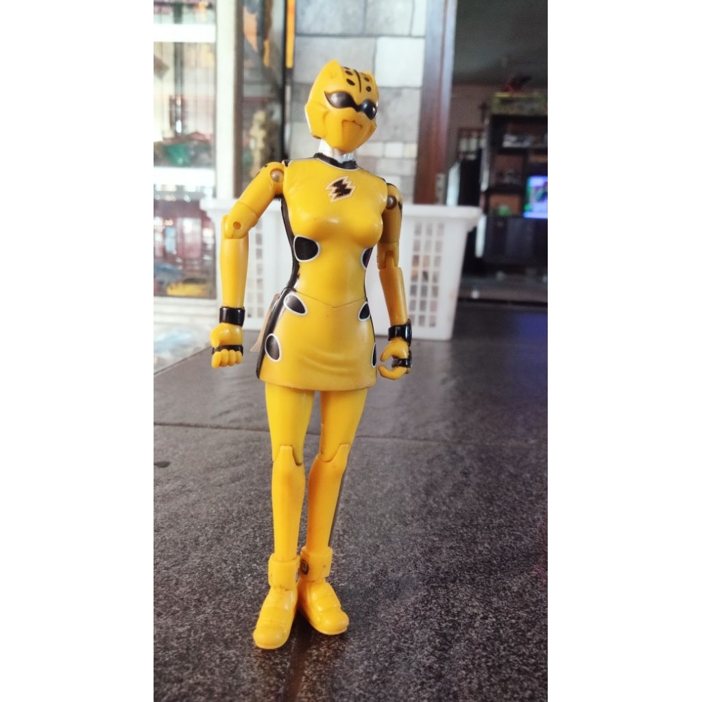Jual Power Rangers Jungle Fury _ Yellow Cheetah Ranger second | Shopee ...