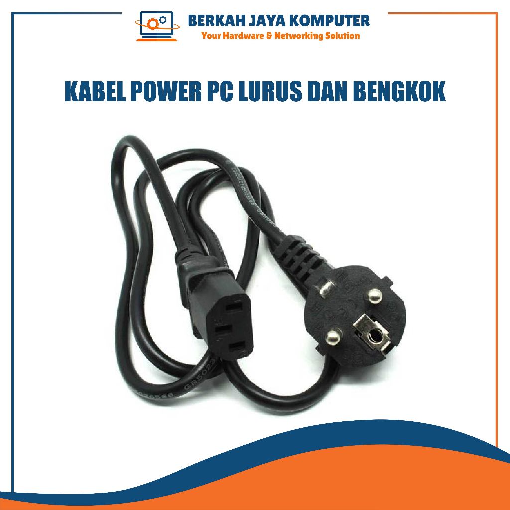 Jual kabel power PC lurus dan bengkok | Shopee Indonesia