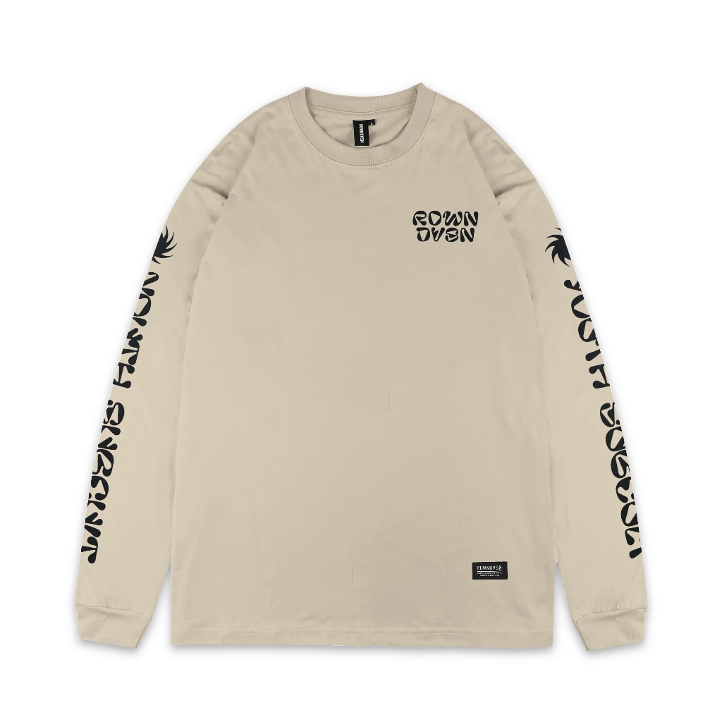 Jual Rown Division Kaos Lengan Panjang || Casanova Beige Longsleeve ...