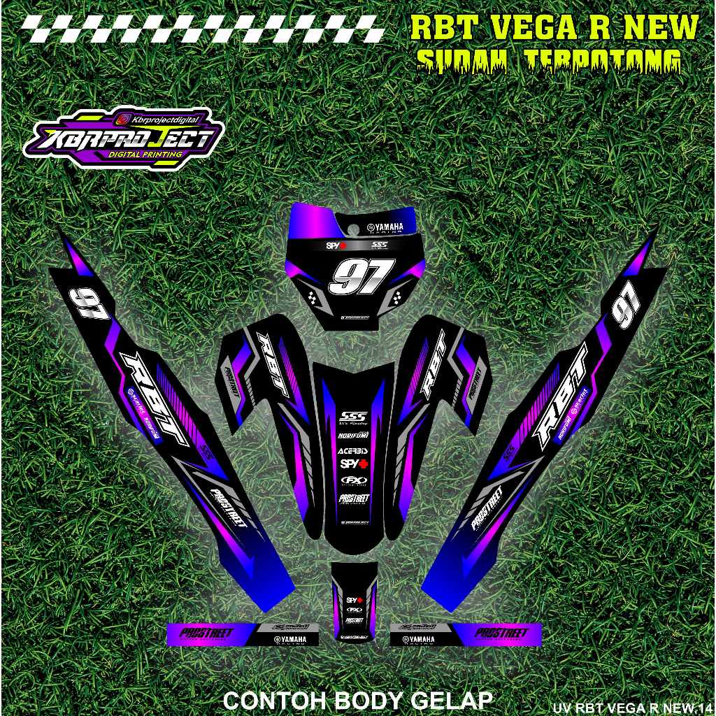 Jual Sticker Variasi RBT/GTX VEGA R NEW Striping RBT Terbaru striping ...
