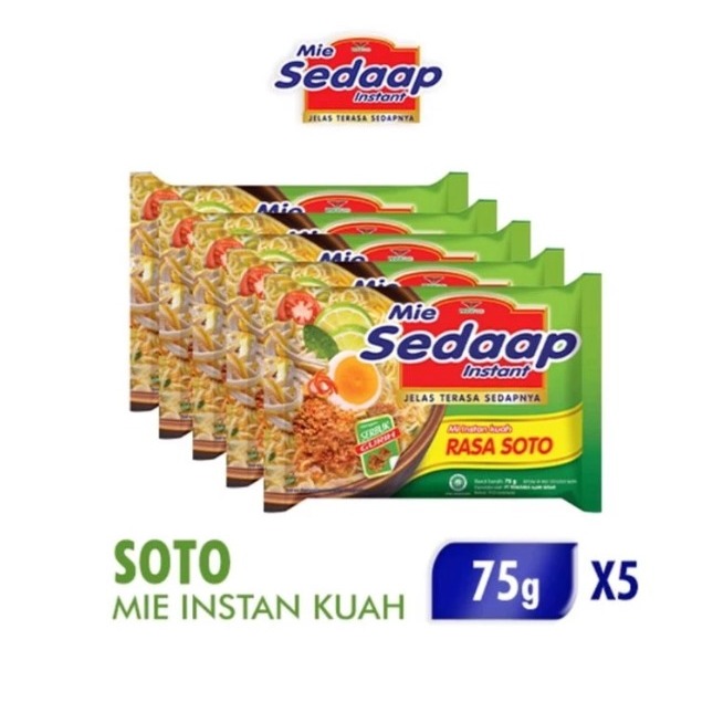 Jual Mie Sedap Rasa Soto 5 Pcs / Mie Sedap | Shopee Indonesia