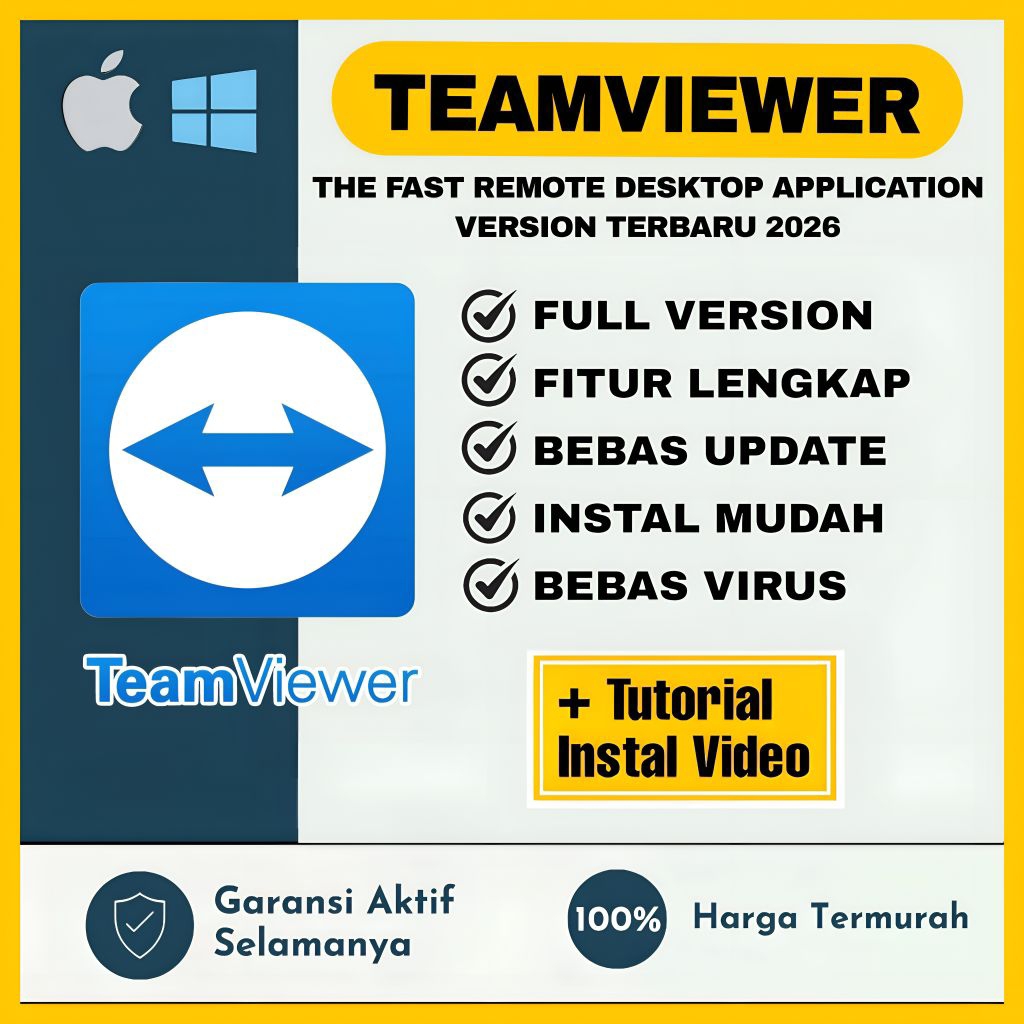 Jual Teamviewer Terbaru 2026 Original Aplikasi Remote Jarak Jauh Full Id 11134207 81zth
