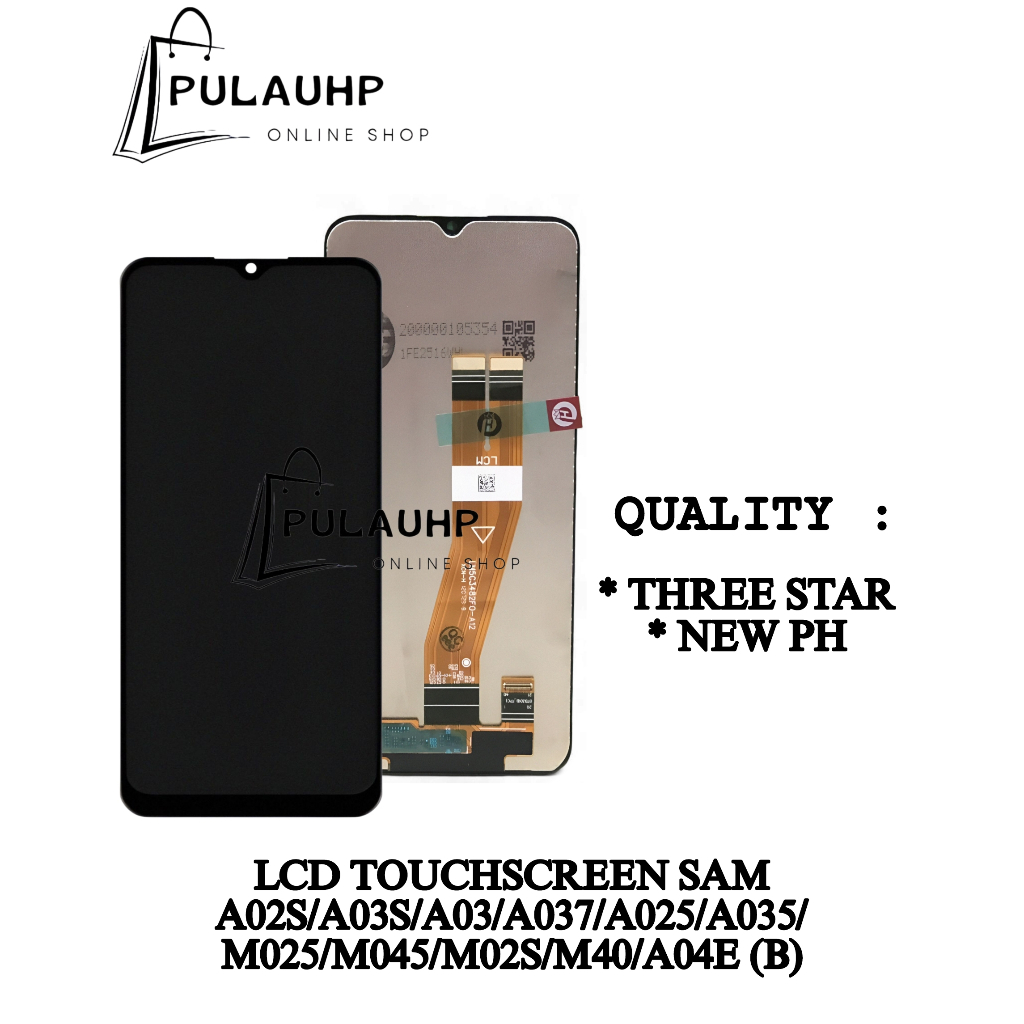 Jual PULAUHP _ LCD TOUCHSCREEN Samsung A02S / A03S / A03 / A04E / A037 ...