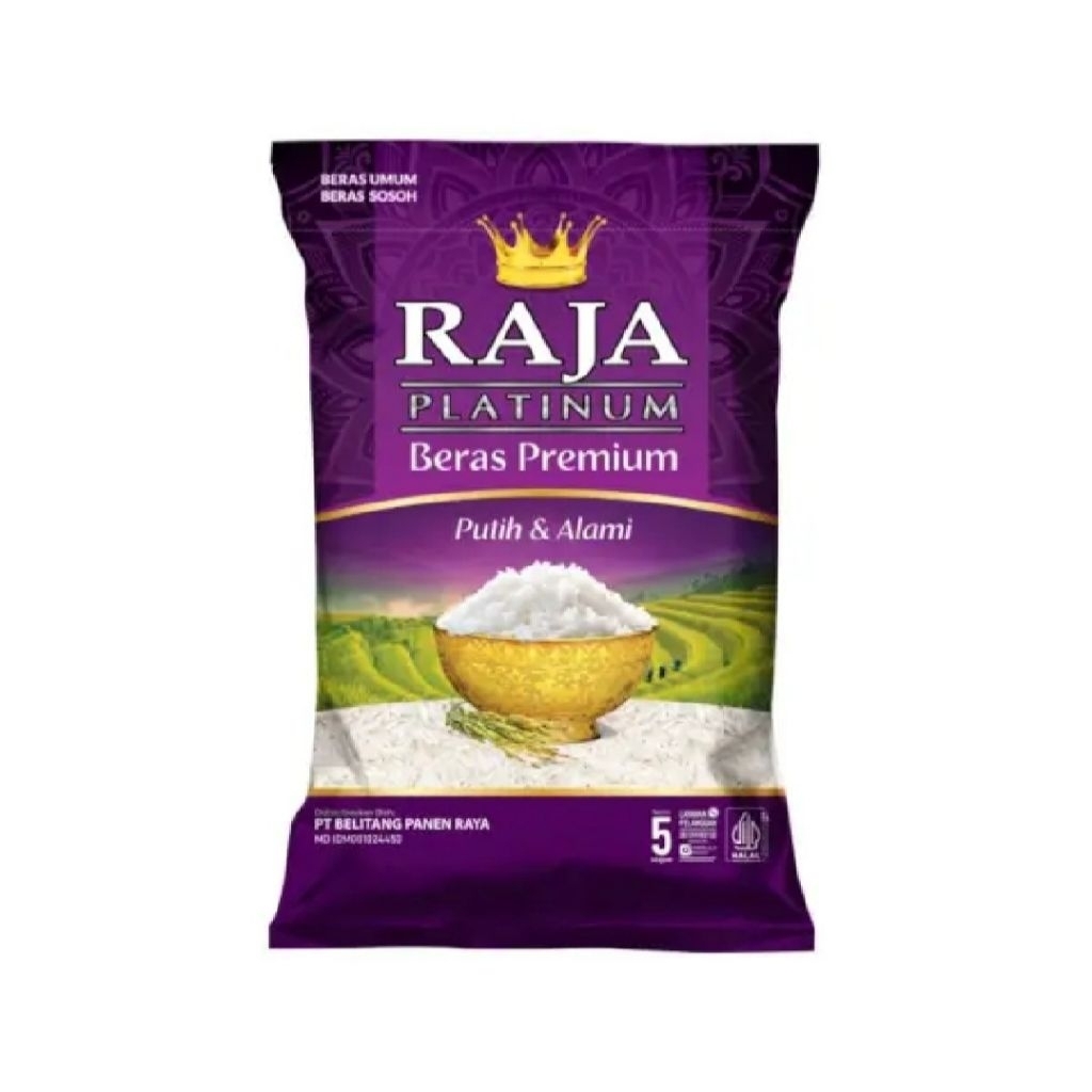 Jual BERAS RAJA PLATINUM BERAS PREMIUM 5 KG | Shopee Indonesia