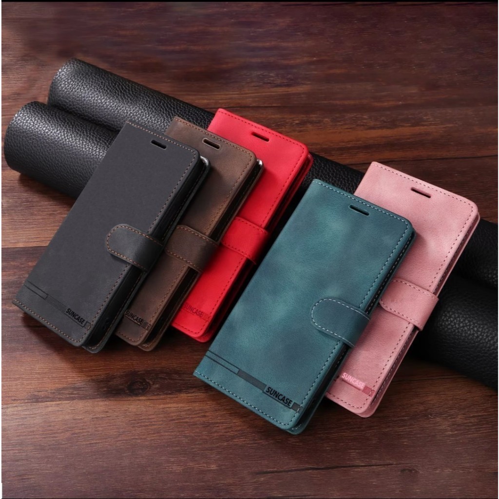 XINNI Cover Protettiva per Oppo A38 4G Case, retrò Cellulare Custodia Libro Antiurto in Flip Pelle PU/TPU, Portafoglio Flip Magnetica, Verde