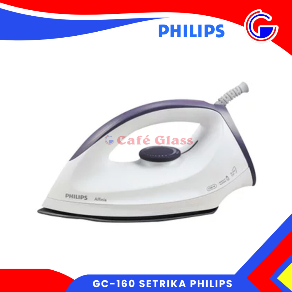 Setrika Philips Gc-160 I Setrika Listrik Anti Lengket - Tapak Non Stick