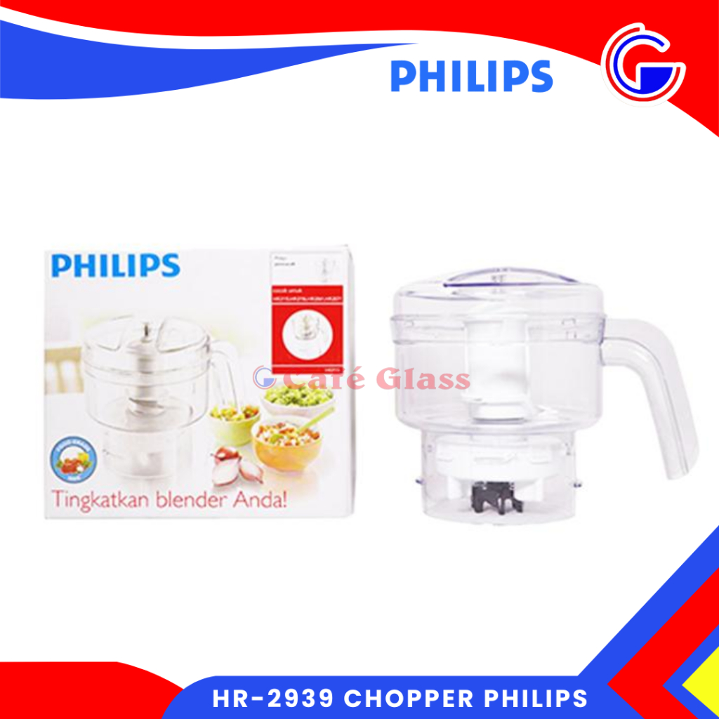 Philips Hr-2939 Chopper Blender I Alat Pencacah Makanan I Food Chopper Bumbu Daging