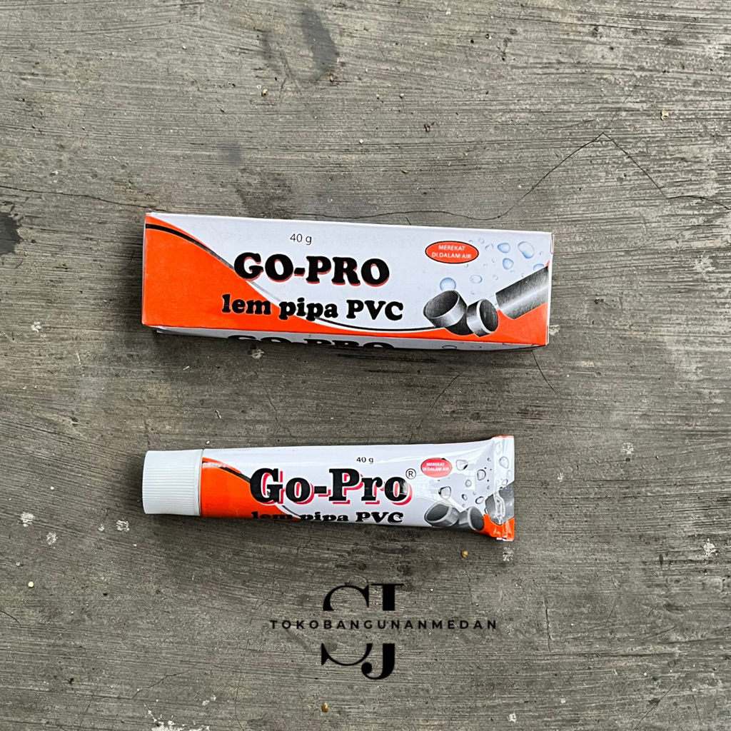 Jual GO PRO Lem pipa odol PVC Vinyl 40 gr | Shopee Indonesia
