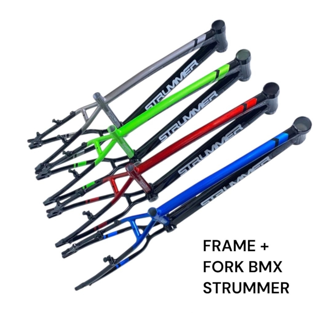 Jual STRUMMER Frame dan Fork Sepeda BMX 20 inch ALLOY Original | Shopee ...