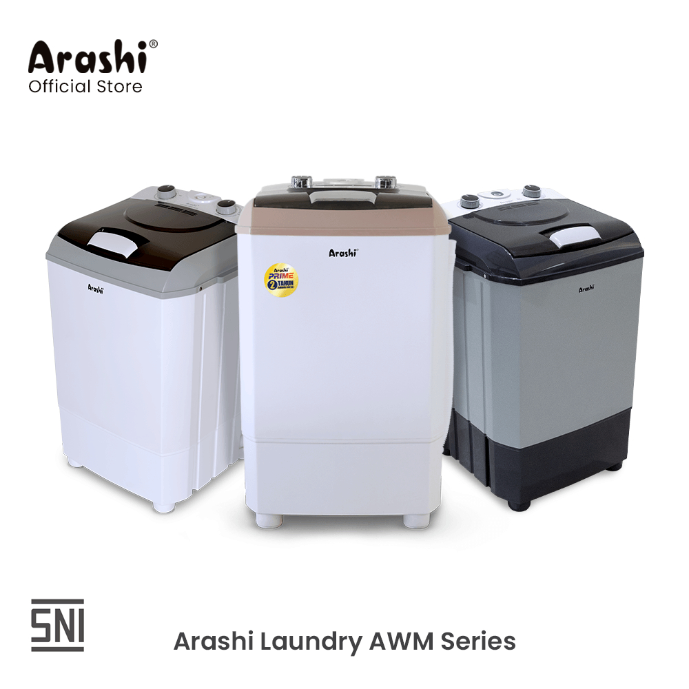 Arashi Mesin Cuci 1 Tabung Laundry AWM 4.5 KG (Khusus INSTANT)