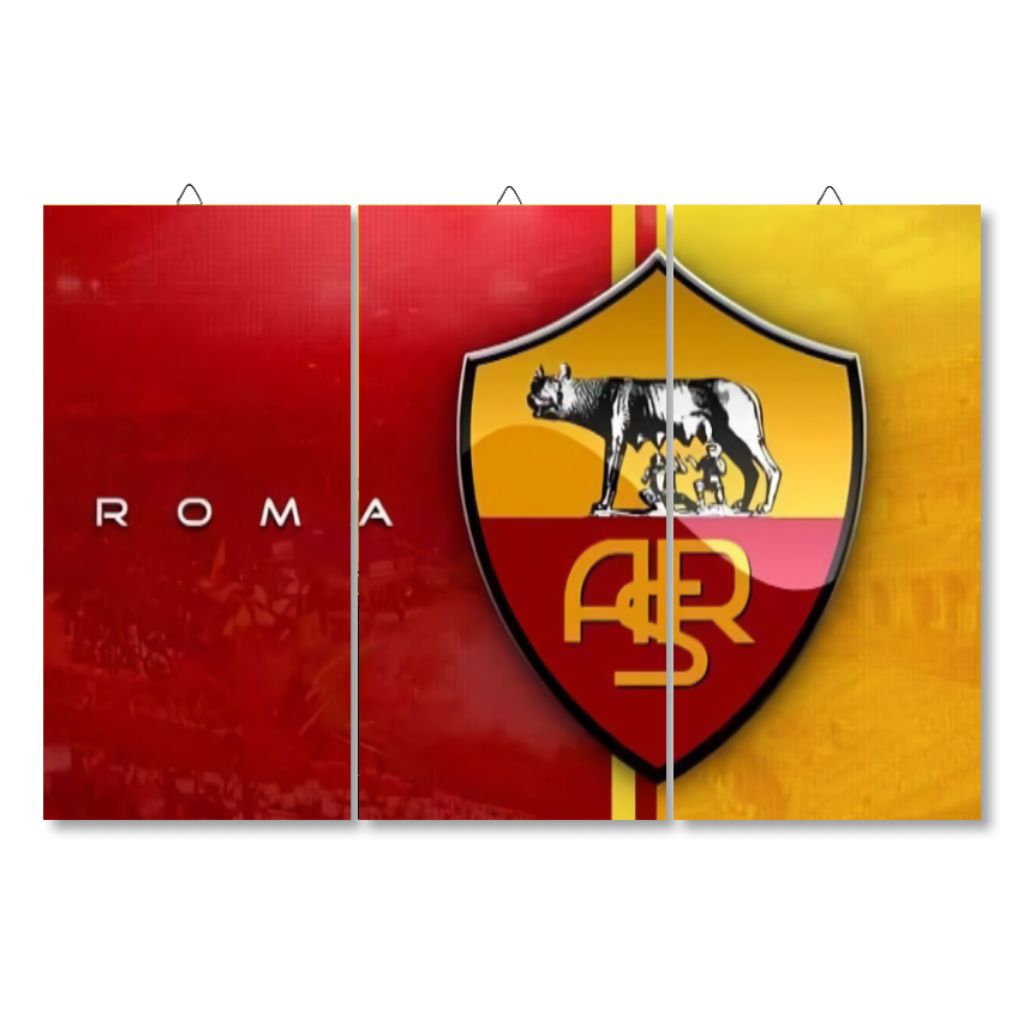 Jual Poster AS ROMA Football Minimalis – 1 Set (3 Panel) | Hiasan ...