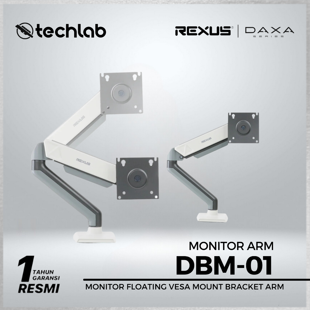 Jual Rexus DBM-01 Monitor Arm Bracket / Boom Arm Laptop / Monitor Stand ...