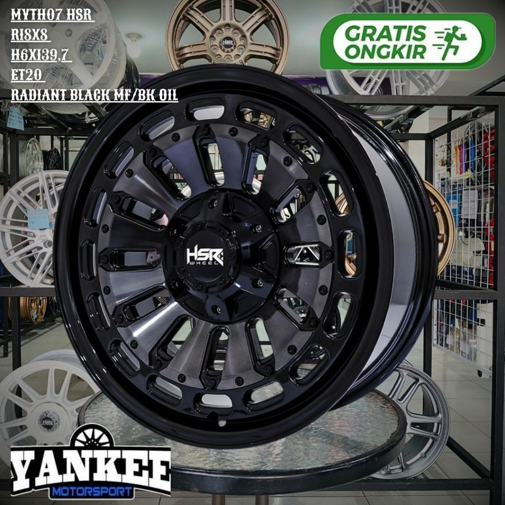Jual Velg Mobil Ring 18 r18 Lebar 8 HSR myth07 hole 6 untuk FORTUNER ...