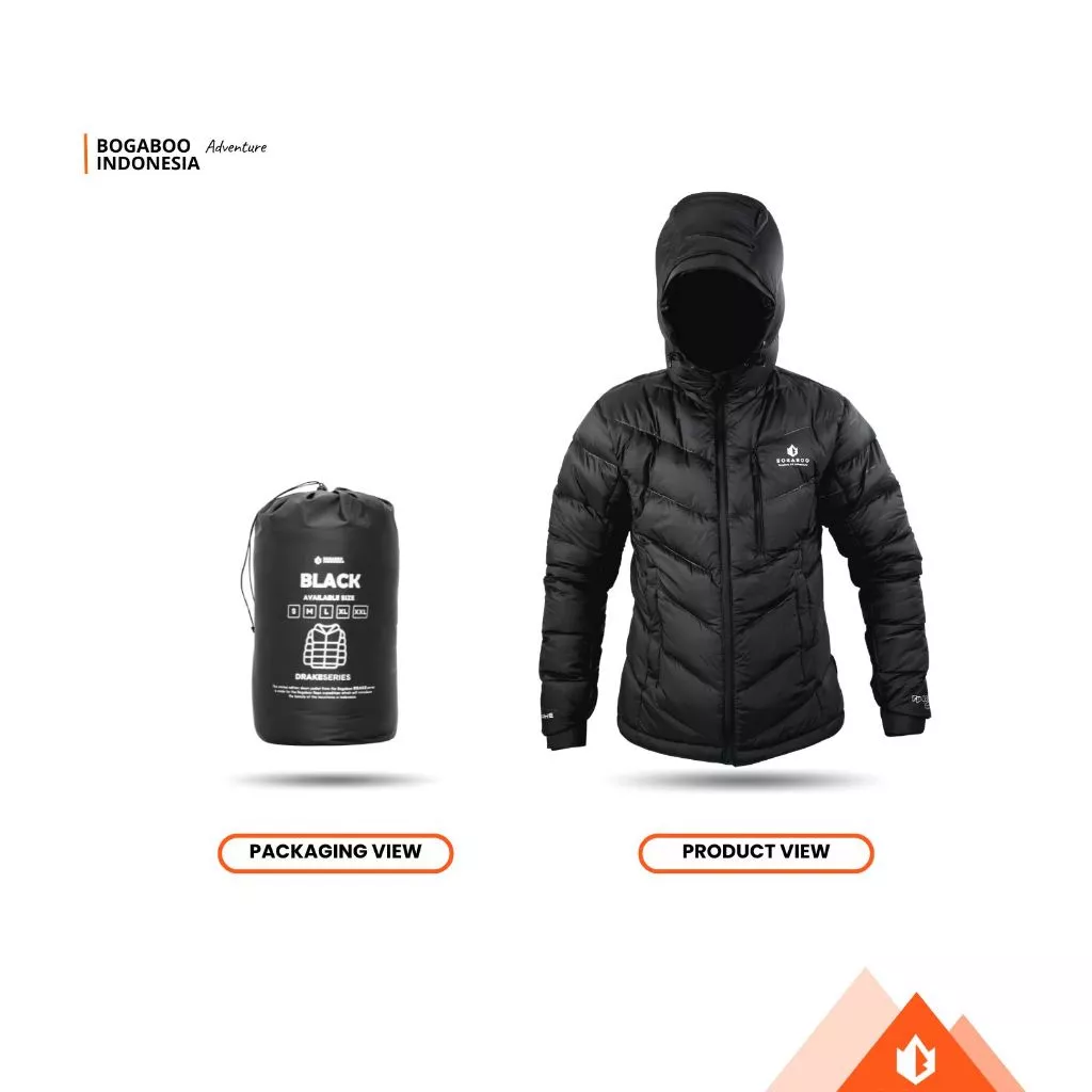 JAKET goose down BOGABOO ASLI BULU ANGSA 100 % insulated 3 layer fill power 800 - jaket musim dingin - jaket water resistent winter - JAKET ultralight