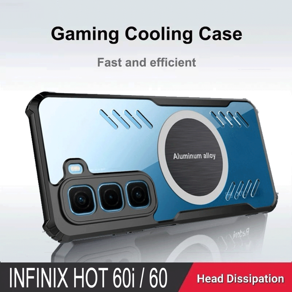 Jual Casing INFINIX HOT 60i 60 Magnetic Casing Double Air Flow Cooling ...
