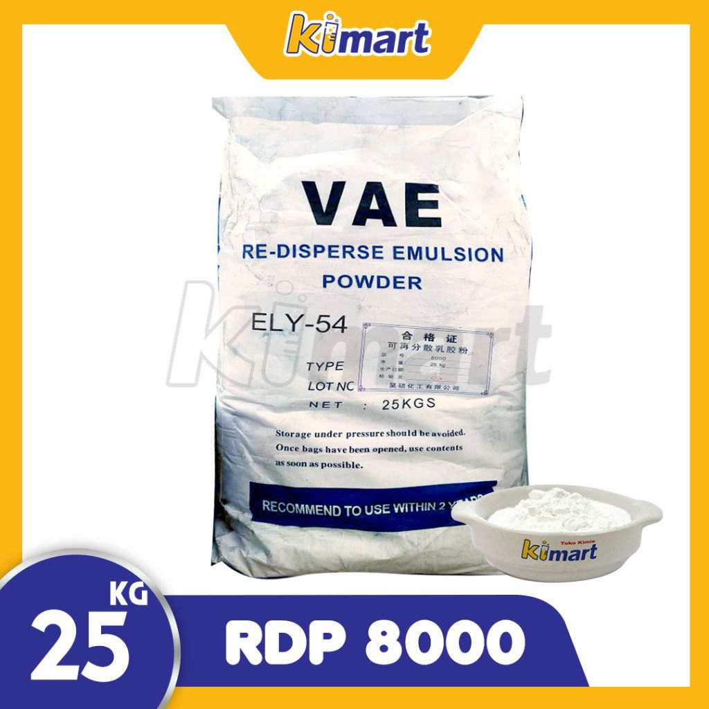 Jual RDP VAE Redispersible Polymer Powder Bahan Perekat Plester Aditif ...
