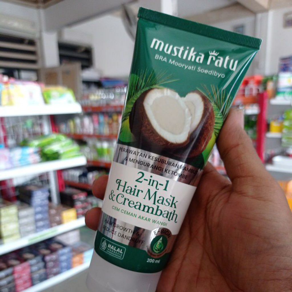 Jual MUSTIKA RATU HAIR MASK CEM CEMAN AKAR WANGI UNTUK PERAWATAN ...