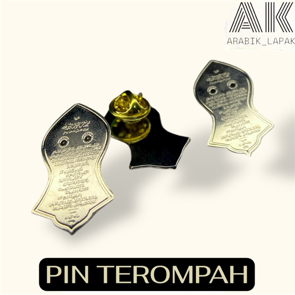 Jual Pin Terompah Bross Terompah. Nabi Ukir Pin Tarim Terompah warna ...
