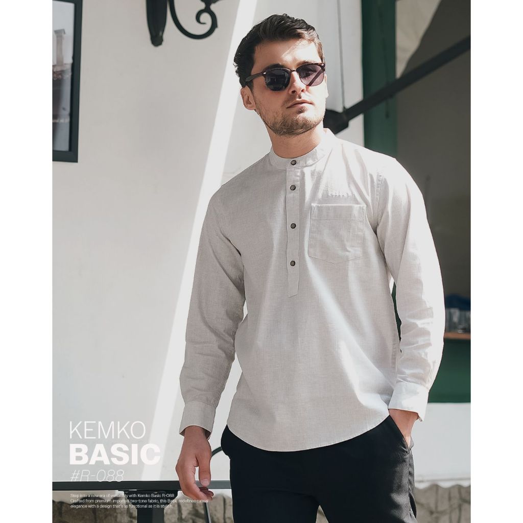 Jual SAMASE Kemko Basic R088 Kemeja Koko Pakaian Muslim Pria Dewasa ...