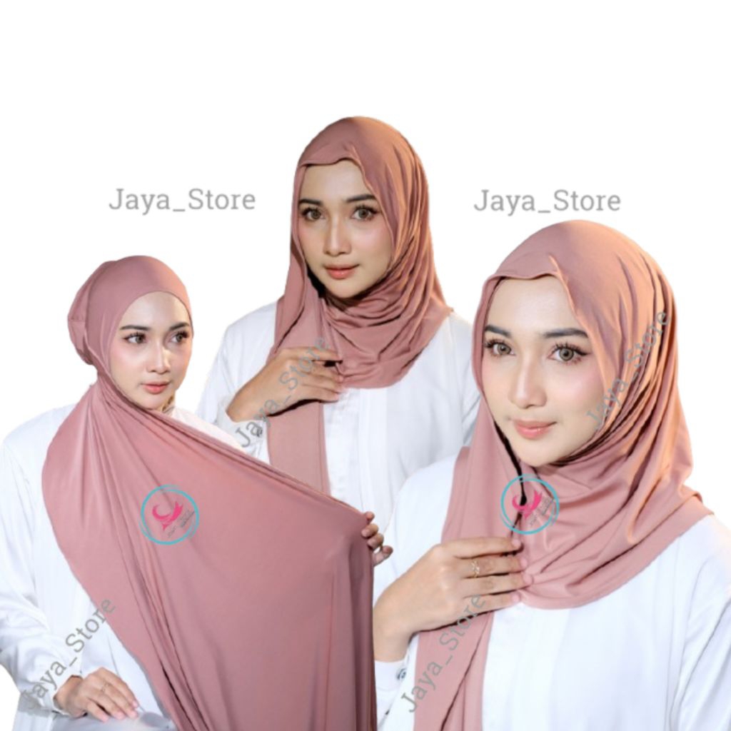 Jual Pashmina Instan Meleyot Plus Inner | Shopee Indonesia
