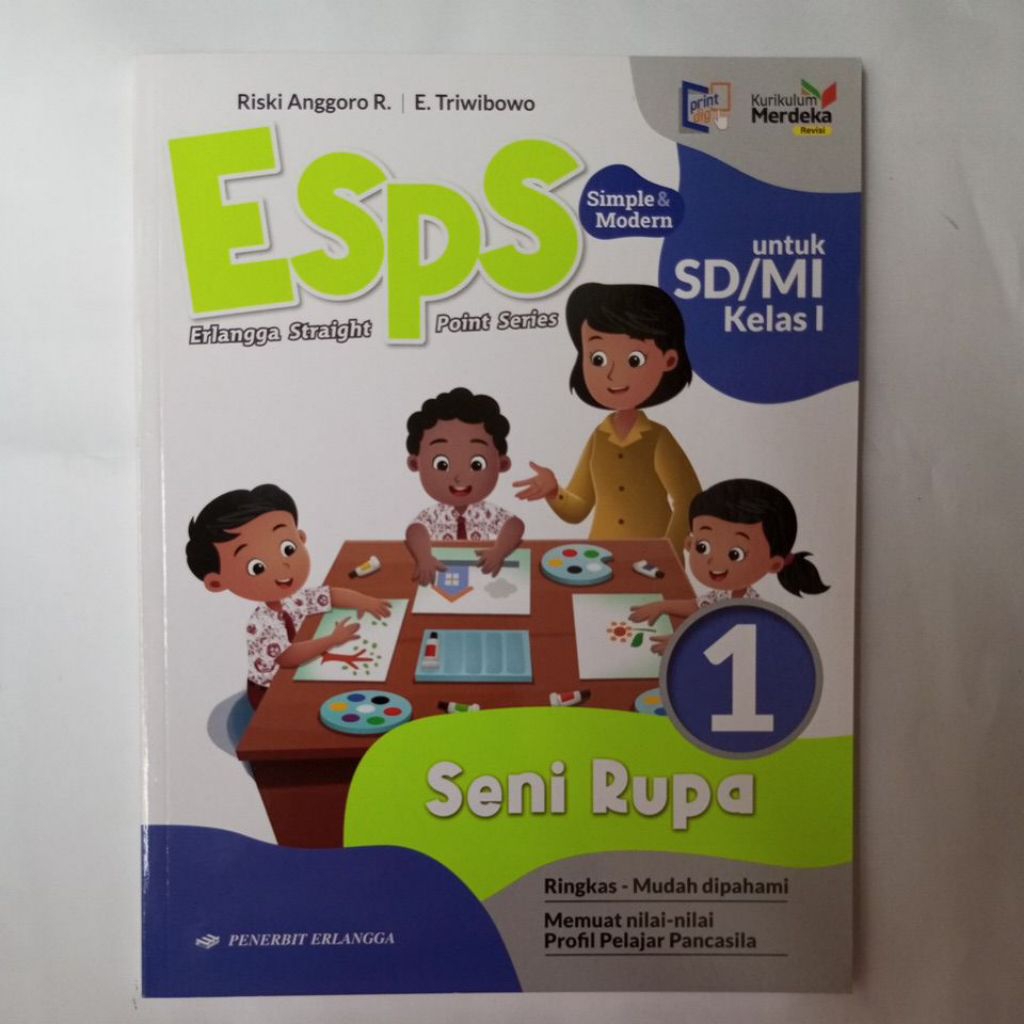 Jual Seni Rupa kls 1 SD Kurikulum Merdeka Erlangga | Shopee Indonesia