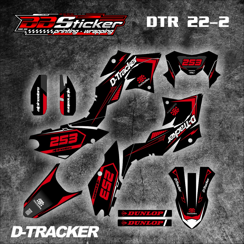 Jual STICKER STRIPING KAWASAKI DTRACKER STICKER PREMIUM BISA HOLOGRAM ...