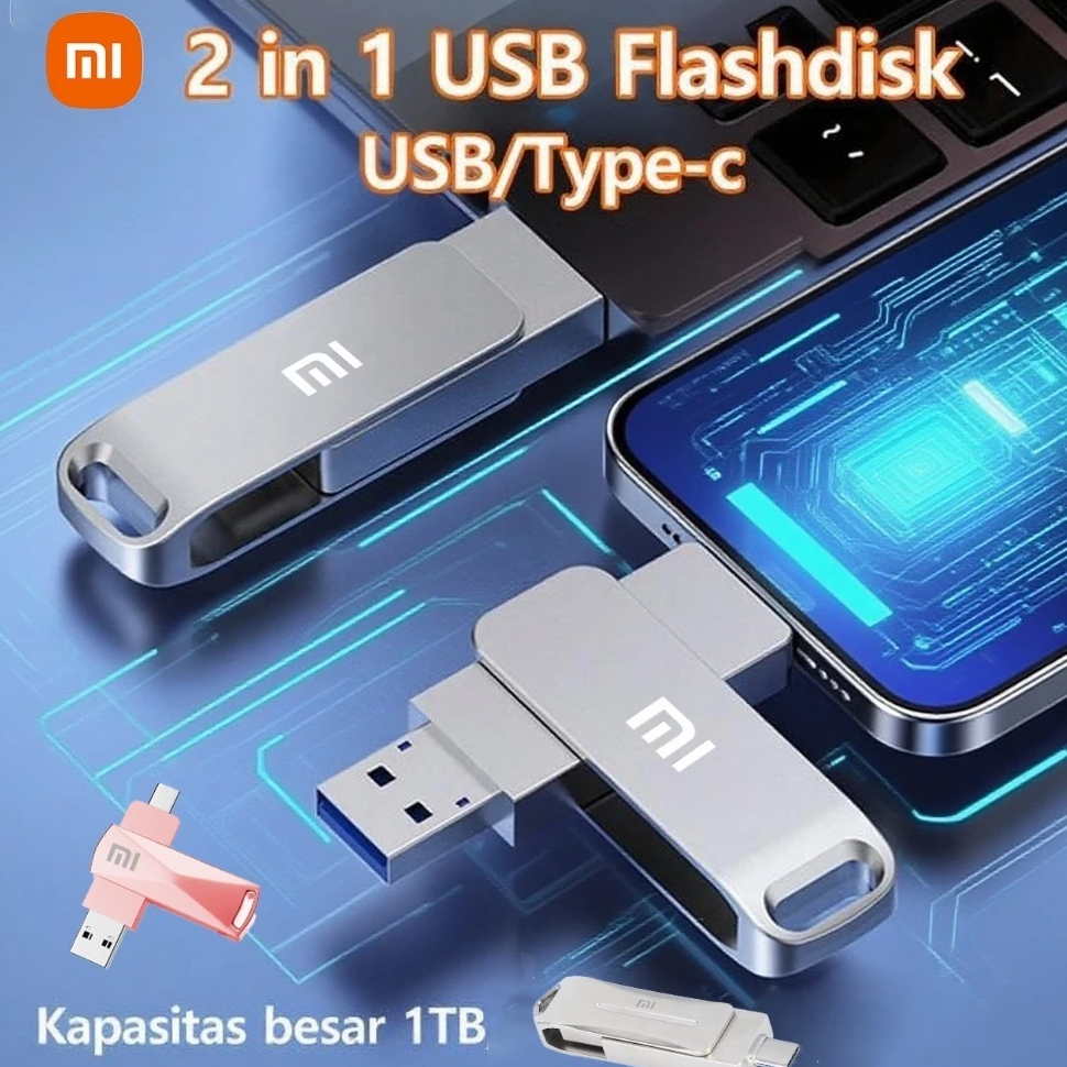 Jual U202 Flashdisk TYPE-C Kecepatan Tinggi: 128GB-1TB, Flash Drive ...