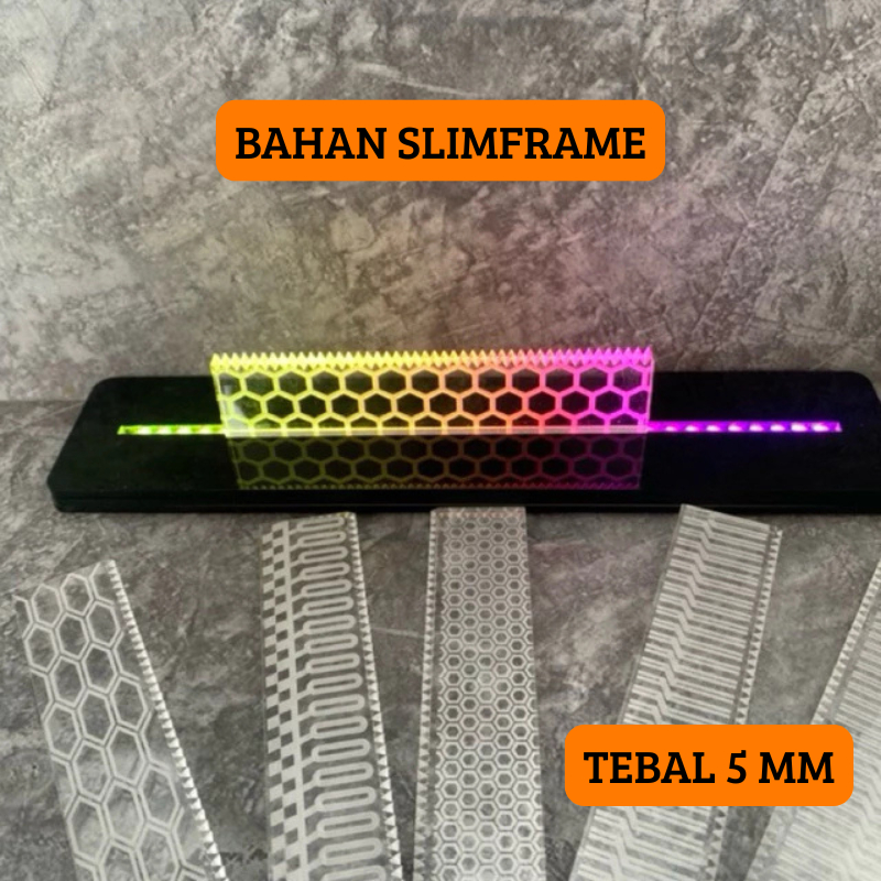 Jual Bahan Slimframe Akrilik Batangan Motif Grafir Alis Custom | Shopee ...