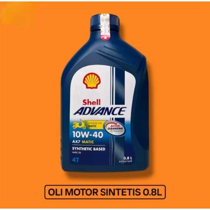 Jual OLI SHELL ADVANCE AX7 SCOOTER 10W-40 0.8 LITER | Shopee Indonesia