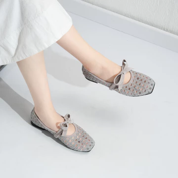 Camellia Sepatu Flat Shoes Pita Transparan Navisa Basic Collection