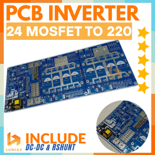 Jual PCB inverter 24 Mosfet to 220 Power low frequency PSW ...