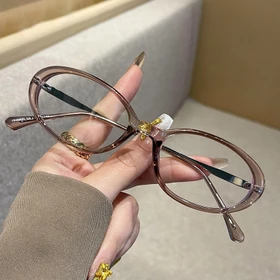 VisioBatik Kacamata Minus Photocromic Wanita Korean Style TR Metal Model Anti Blueray Anti