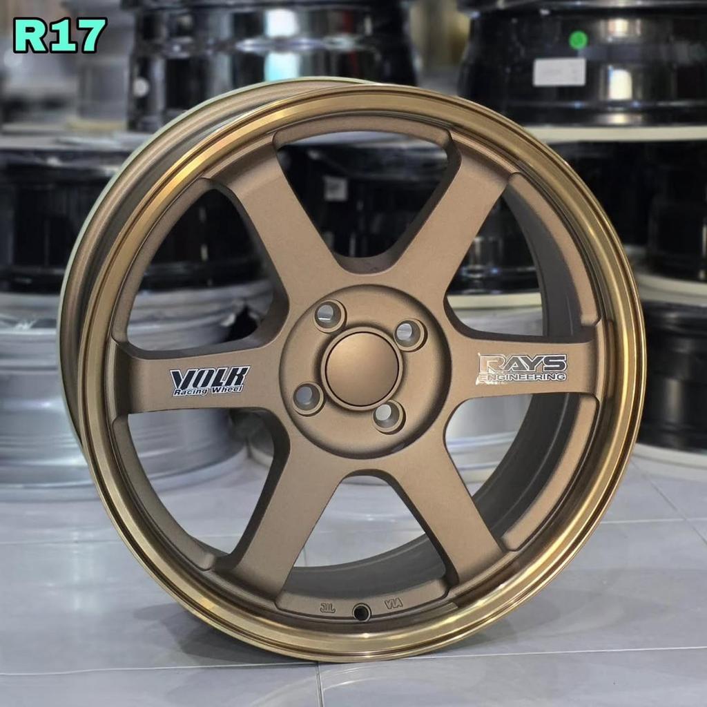 Jual velg mobil r17 lebar 7,5 et 40 VOLKRAYS TE37 PCD 4X100 velg racing ...