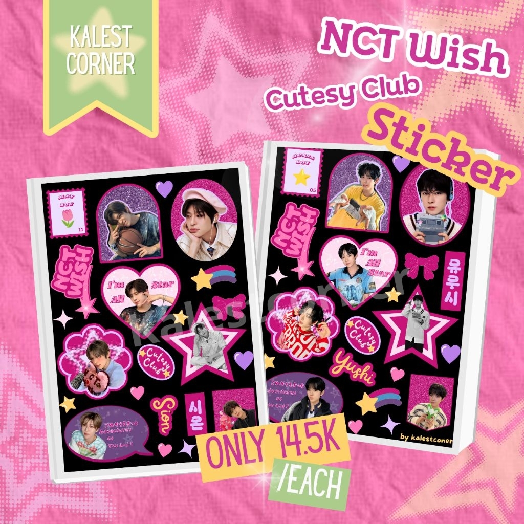 Jual NCT WISH STICKER DECO GLITTER | CUTESY CLUB STICKER | Shopee Indonesia