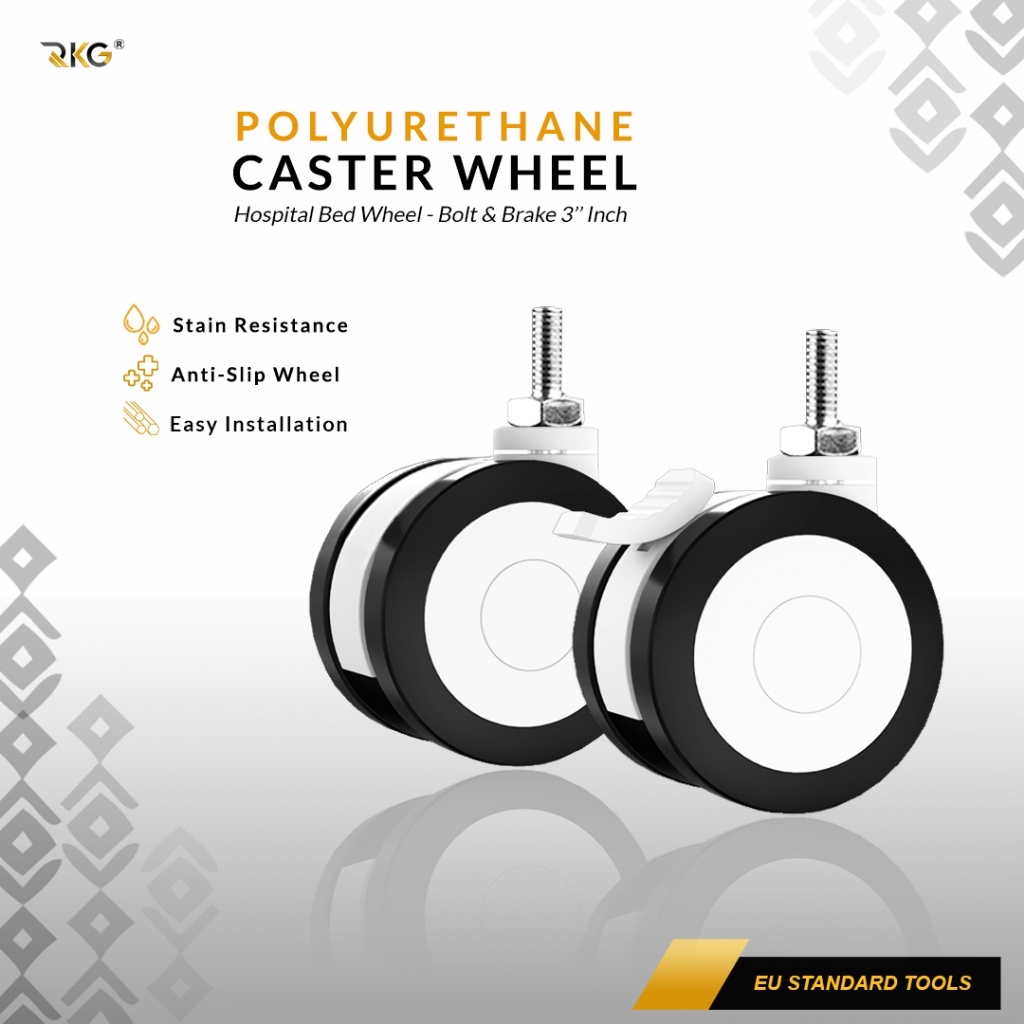 Jual Roda Hospital Rumah Sakit 3 Inch Double Medical Caster Wheel ...