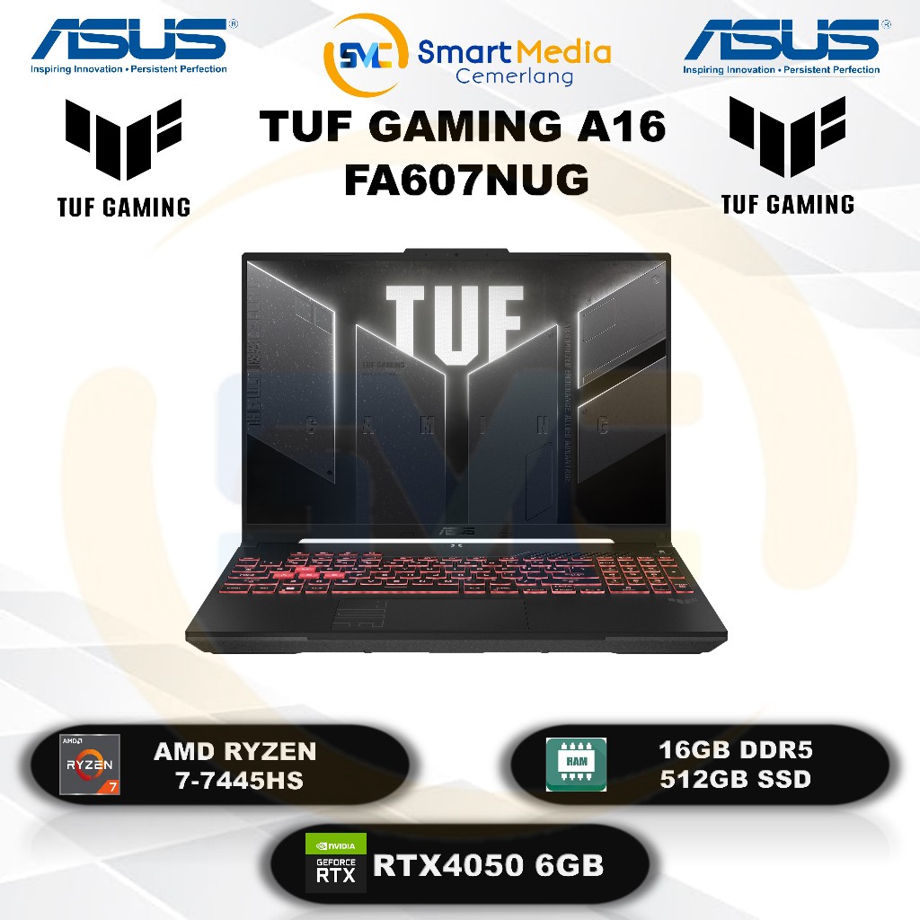 Jual ASUS Tuf Gaming A16 FA607NUG - Ryzen 7-7445HS - 16GB - 512GB ...