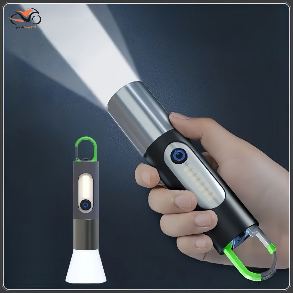 Jual Senter LED Super Terang Multifungsi Tahan Air Portable Waterproof ...