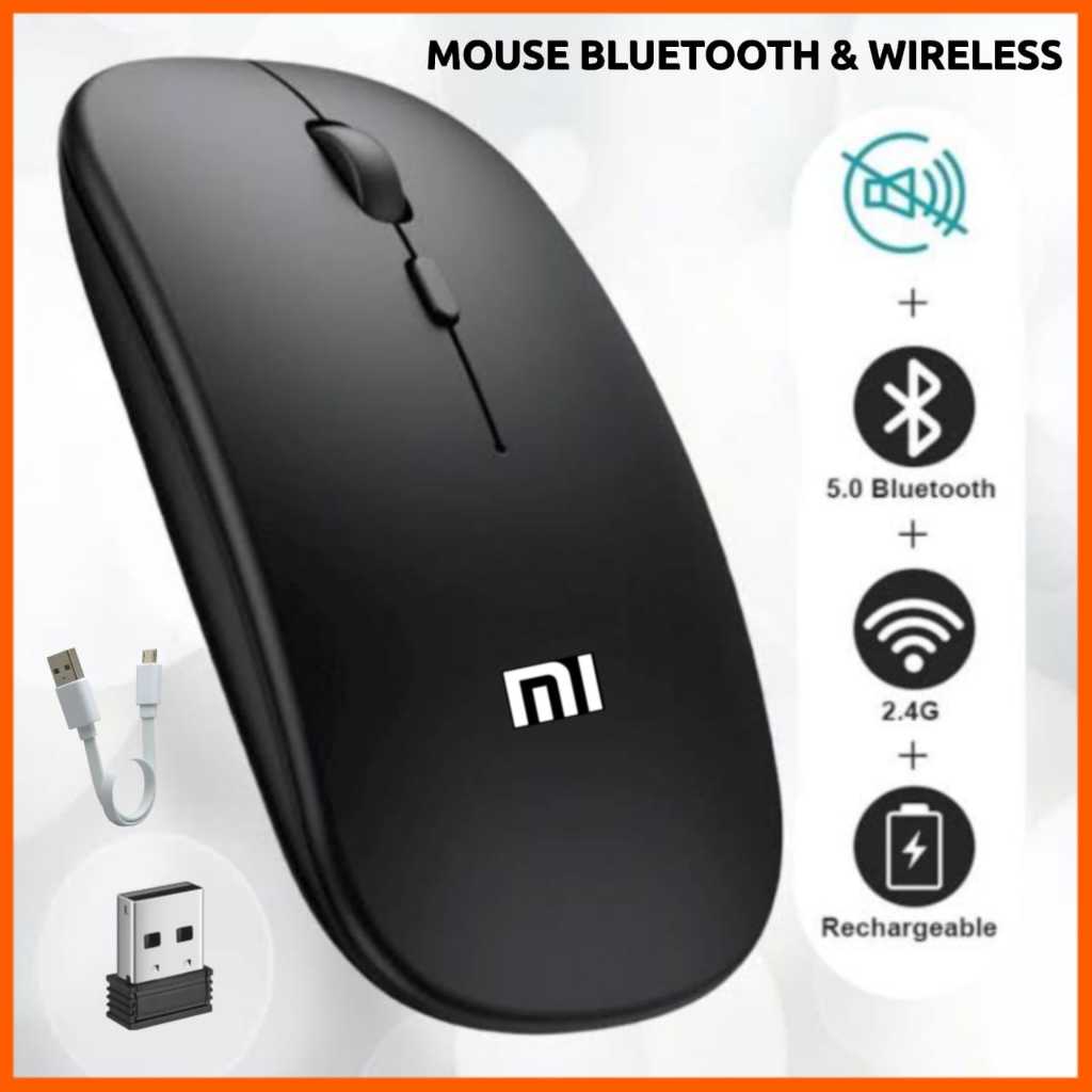 Jual MOUSE MII BLUETOOTH WIRELESS RECHARGER SILENT KLIK BATERAI ISI ...