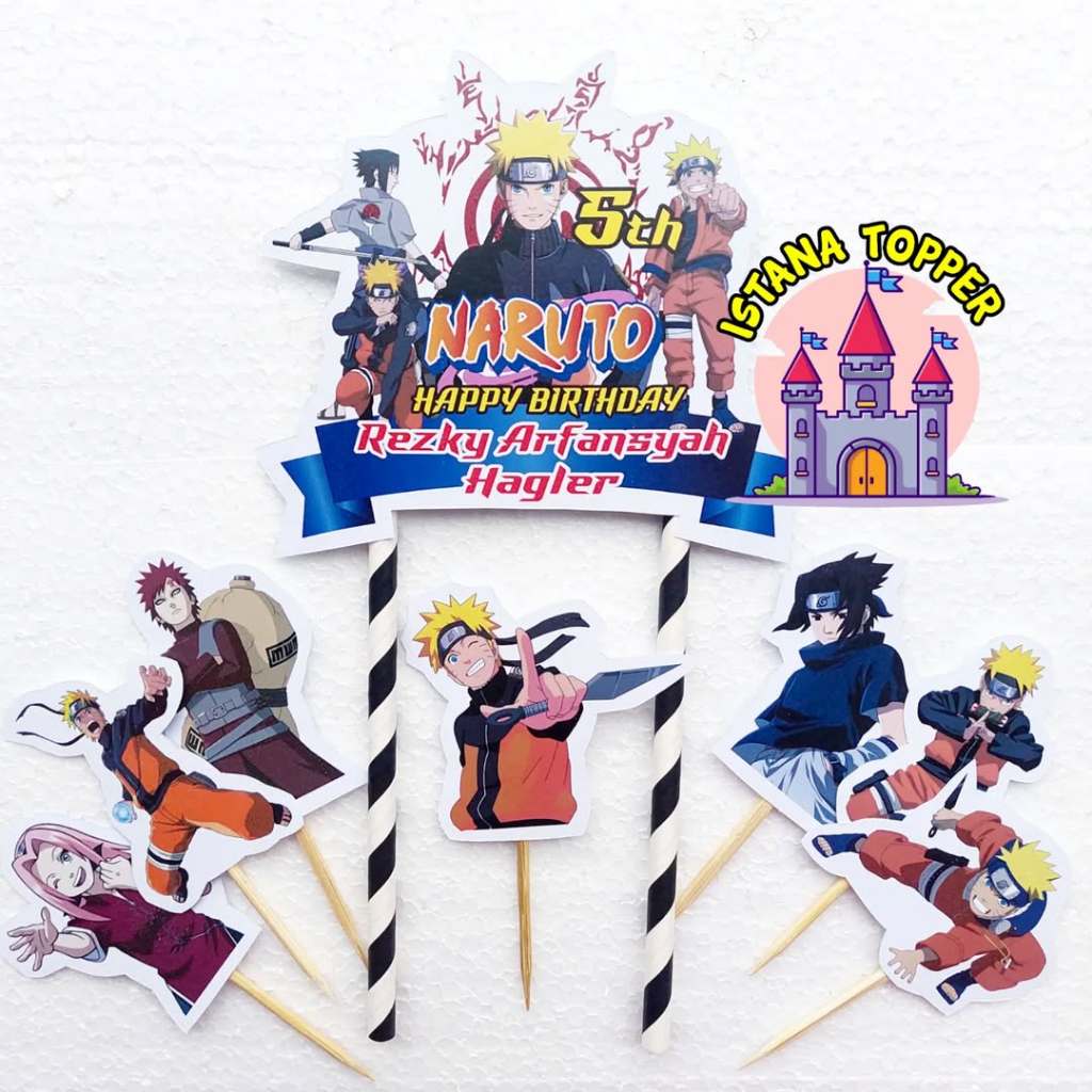 Jual Topper CUSTOM NAMA Tema One Piece, Naruto, Jujutstu Kaisen, Attack ...