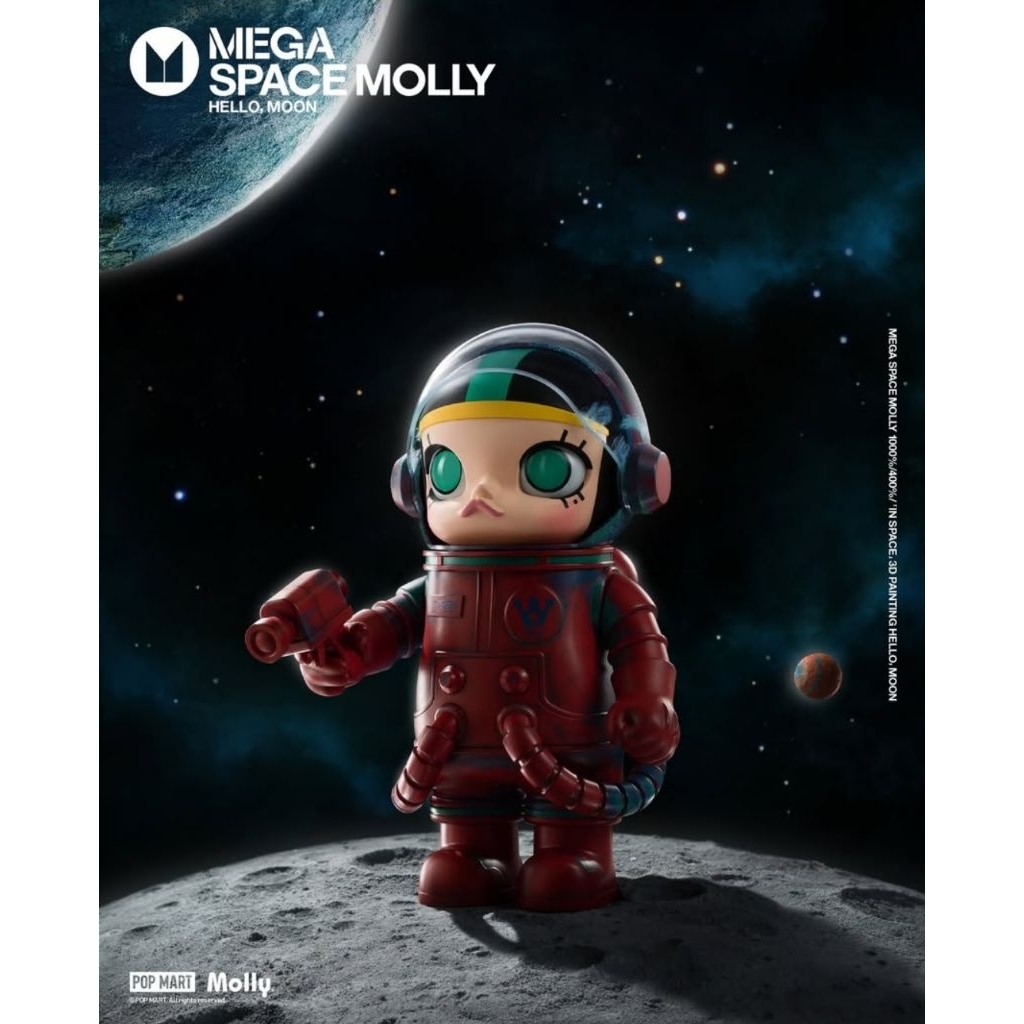 Jual POP MART ORIGINAL Mega Space Molly 400% Hello Moon (LIMITED