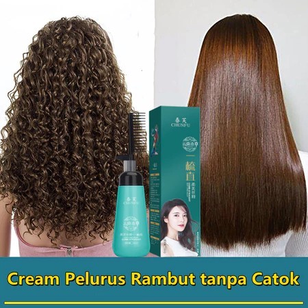 Jual Cream Pelurus Rambut tanpa catok Masker Pelurus Rambut Smoothing ...