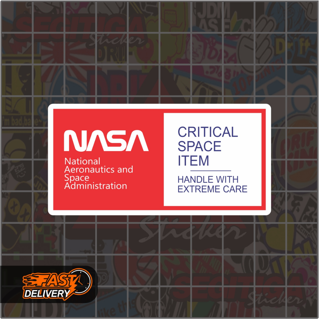Jual Sticker Nasa Critical Space Item Ukuran 7 x 3.5 Cm | Shopee Indonesia