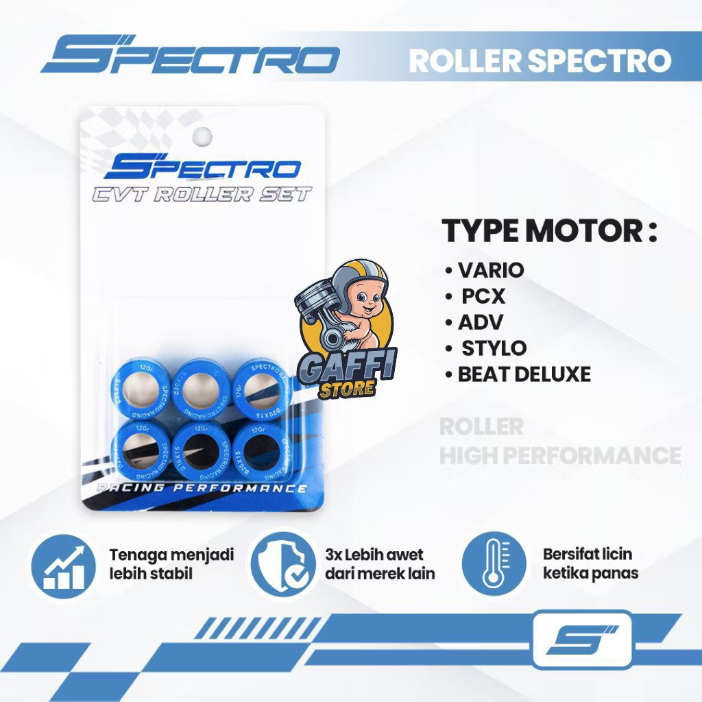 Jual ROLLER RACING SPECTRO VARIO 125/150 , PCX 160 , GENIO | Shopee ...