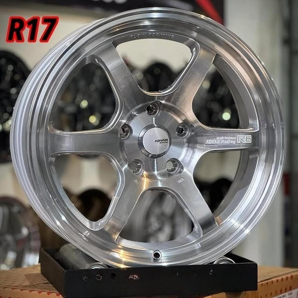 Jual velg racing ring 17 ADVAN R6 FLOW FORMING LEBAR 8 velg mobil r17 ...
