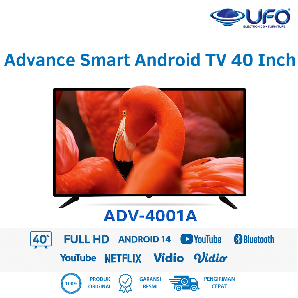 Jual Advance 40 Inch Smart Android DLED TV FHD ADV-4001A | Shopee Indonesia
