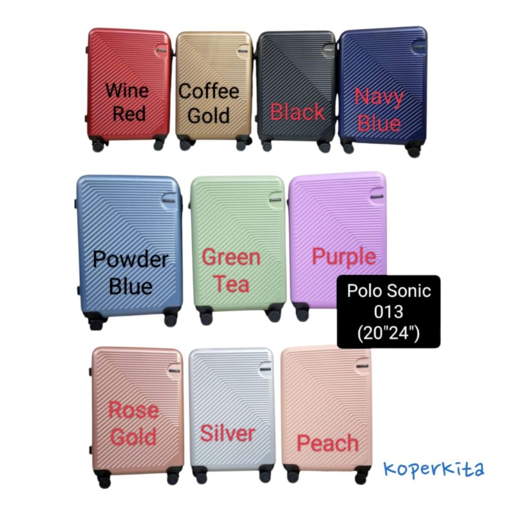 Jual Koper / Luggage Fiber Polo 20 Inch / 24 Inch SET Roda Putar 360 ...