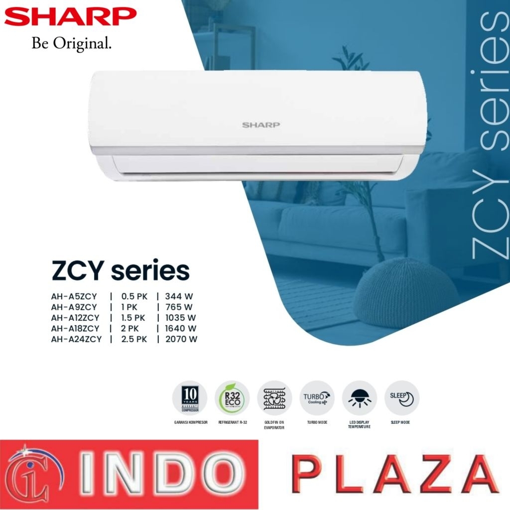 Jual AC SHARP 1 PK AH A9ZCY ANTI KARAT + LED DISPLAY | Shopee Indonesia