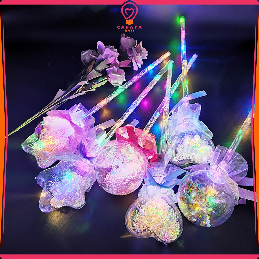 Jual EC Light Stick Mainan Anak Tongkat Peri dengan Lampu Karakter ...
